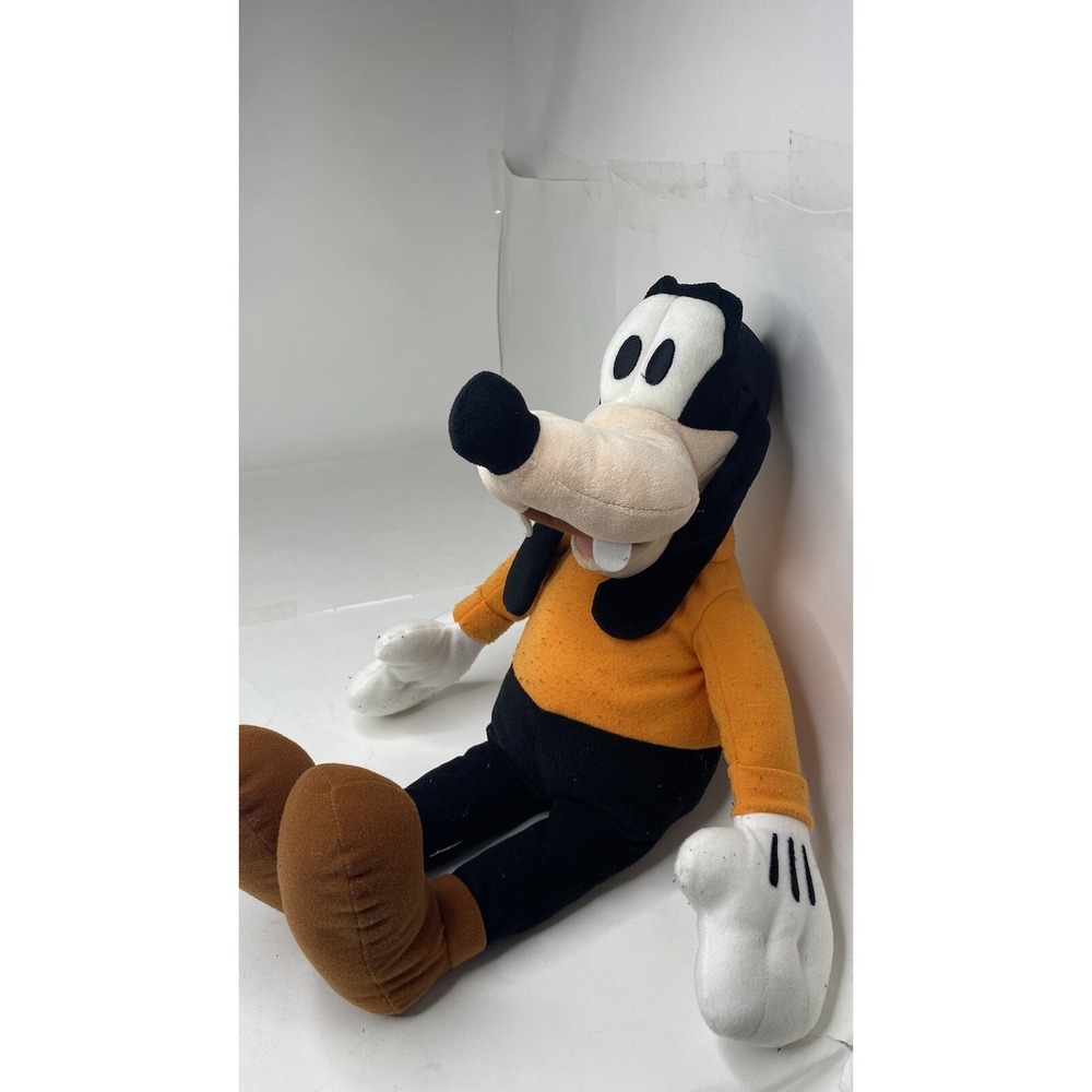 Disney Store Mickey Mouse‎ Goofy Plush 20" Tall Stuffed Animal plush black pants